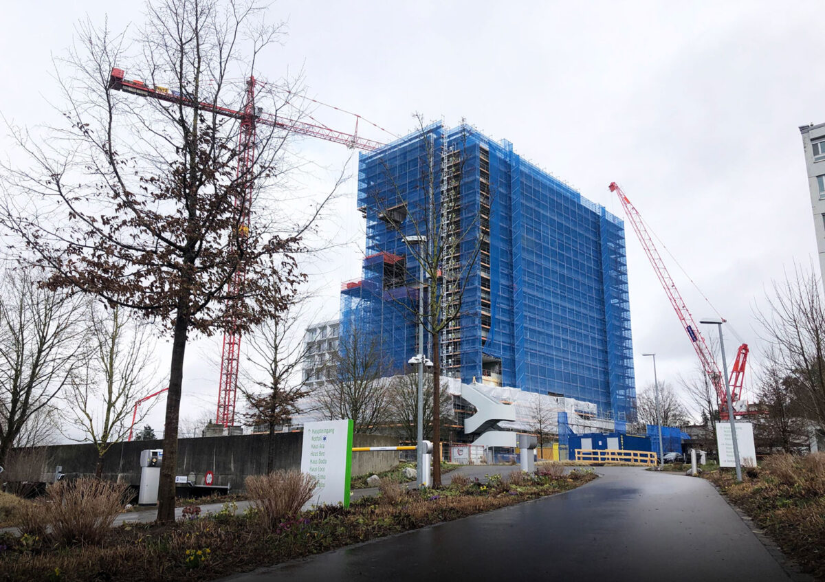 Kantonsspital Frauenfeld - während den Bauarbeiten